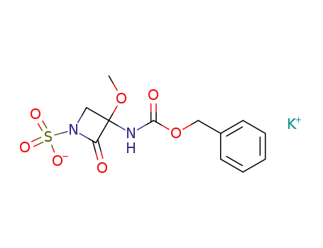3-benzyloxycarbonylamino-3-methoxy-2-oxo-1-azetidinesulfonic acid, potassium salt