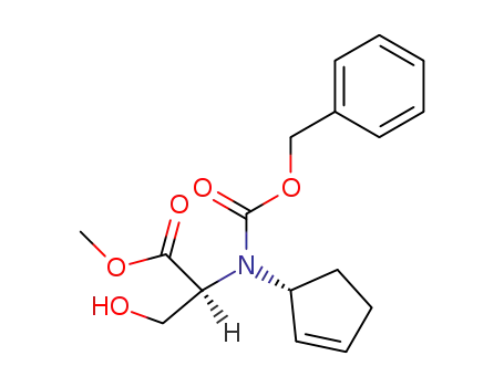 N-benzyloxycarbonyl-N-(2-(1R)-cyclopenten-1-yl)-L-serine methyl ester