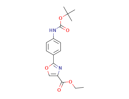 4-Oxazolecarboxylicacid, 2-[4-[[(1,1-dimethylethoxy)carbonyl]amino]phenyl]-, ethyl ester