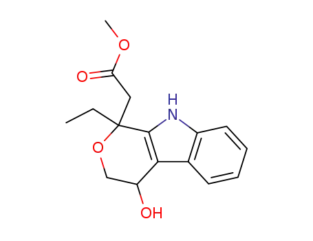 Pyrano[3,4-b]indole-1-acetic acid, 1-ethyl-1,3,4,9-tetrahydro-4-hydroxy-,
methyl ester