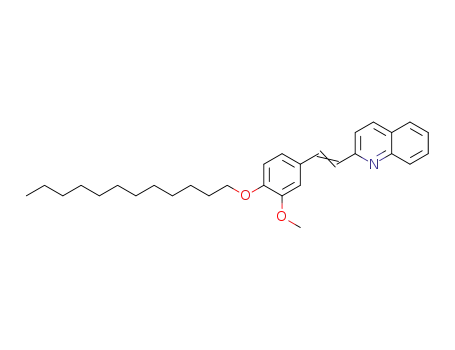 2-(4-ドデシルオキシ-3-メトキシスチリル)キノリン