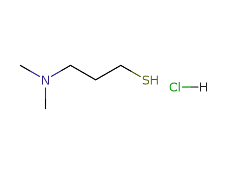 Molecular Structure of 38048-81-6 (1-Propanethiol, 3-(dimethylamino)-, hydrochloride)