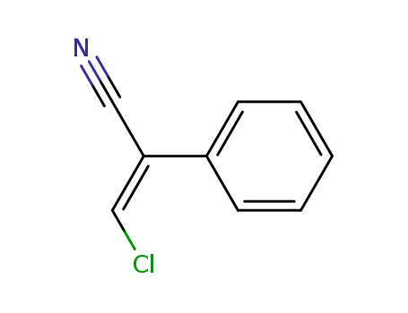 Molecular Structure of 22332-58-7 (Benzeneacetonitrile, a-(chloromethylene)-, (E)-)