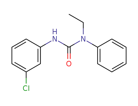 Molecular Structure of 82744-90-9 (3-(3-chlorophenyl)-1-ethyl-1-phenylurea)
