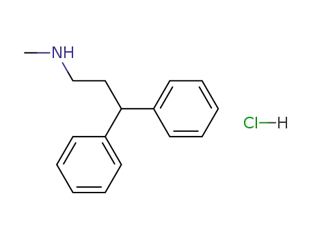 Molecular Structure of 29768-15-8 ((3,3-diphenyl-propyl)-methyl-amine; hydrochloride)