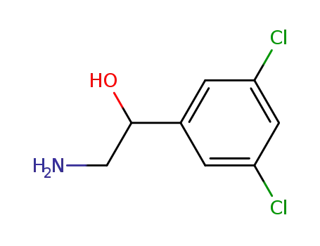 Molecular Structure of 78982-78-2 (3,5-Dichloro-a-aminomethylbenzyl alcohol)