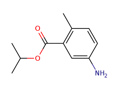 Molecular Structure of 135721-86-7 (Benzoic acid, 5-amino-2-methyl-, 1-methylethyl ester (9CI))