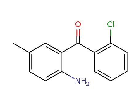 Molecular Structure of 5627-62-3 (Methanone, (2-amino-5-methylphenyl)(2-chlorophenyl)-)