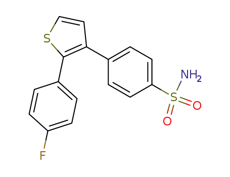 Molecular Structure of 162012-27-3 (Benzenesulfonamide,4-[2-(4-fluorophenyl)-3-thienyl]-)