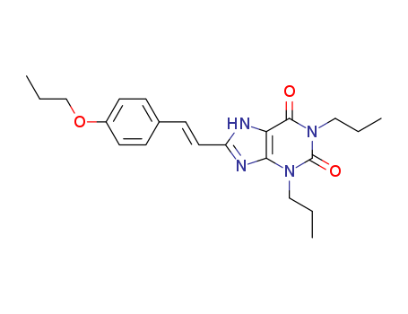 (E)-1,3-DIPROPYL-8-(2-(4-PROPOXYPHENYL)VINYL)-3,7-DIHYDRO-1H-PURINE- 2,6-DIONECAS