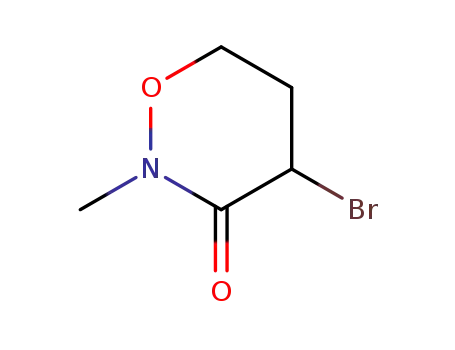 Molecular Structure of 127245-33-4 (2H-1,2-Oxazin-3(4H)-one, 4-bromodihydro-2-methyl-)