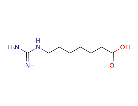 Molecular Structure of 73427-55-1 (Heptanoic acid, 7-[(aminoiminomethyl)amino]-)