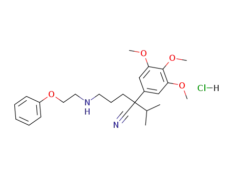 alpha-isopropyl-alpha-[3-(2-phenoxyethylamino)propyl]-3,4,5-trimethoxyphenylacetonitrile Hydrochloride