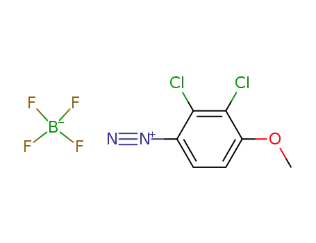 Molecular Structure of 105630-42-0 (Benzenediazonium, 2,3-dichloro-4-methoxy-, tetrafluoroborate(1-))