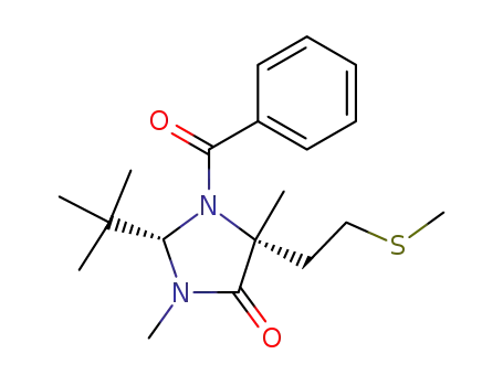 (2R,5R)-1-benzoyl-2-(tert-butyl)-3,5-dimethyl-5-(3'-thiabutyl)imidazolidin-4-one