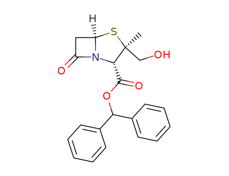 benzhydryl (2S,3R,5R)-3-hydroxymethyl-3-methyl-7-oxo-4-thia-1-aza-bicyclo[3.2.0]heptane-2-carboxylate