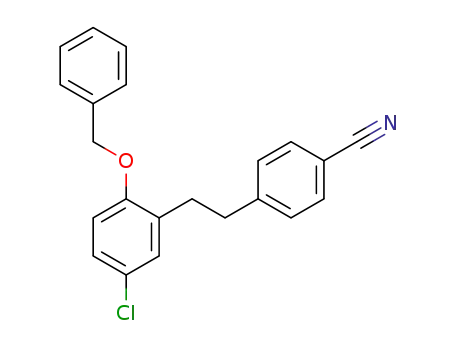 4-[2-benzyloxy-5-chlorophenethyl]benzonitrile