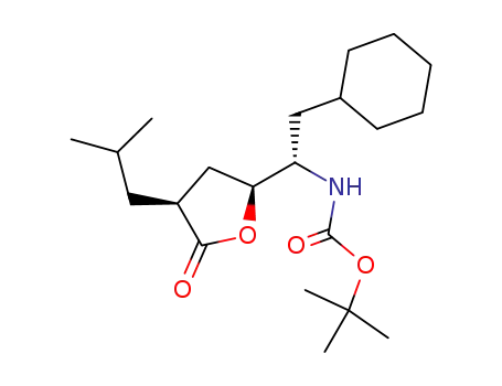 2S,4S,5S-6-Cyclohexyl-5-(t-butoxycarbonylamino)-2-(2-methylpropyl)gamma-hexanolactone