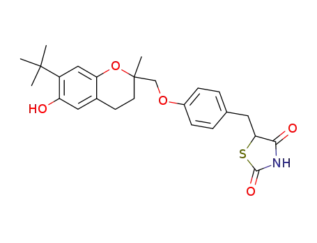 5-(4-(7-t-Butyl-6-hydroxy-2-methylchroman-2-ylmethoxy)benzyl)thiazolidine-2,4-dione