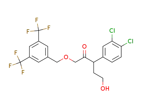1-[[3,5-Bis(trifluoromethyl)phenyl]methoxy]-3-(3,4-dichloro-phenyl)-5-hydroxy-2-pentanone