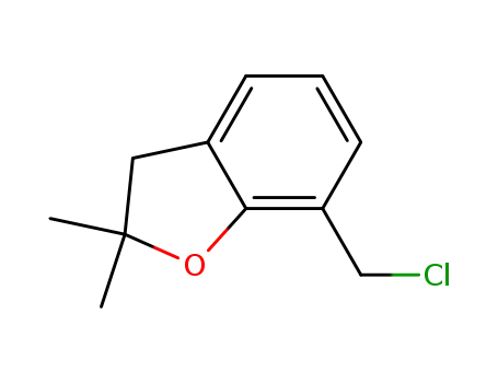 Molecular Structure of 115070-62-7 (7-(CHLOROMETHYL)-2,2-DIMETHYL-2,3-DIHYDRO-1-BENZOFURAN)