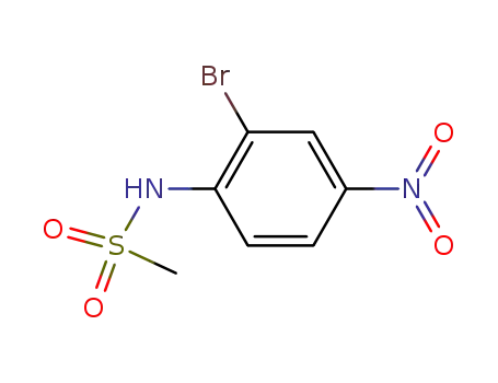 Molecular Structure of 51765-50-5 (Methanesulfonamide, N-(2-bromo-4-nitrophenyl)-)