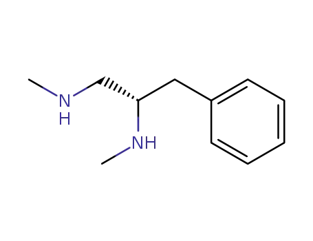 Molecular Structure of 105469-06-5 (1,2-Propanediamine, N,N'-dimethyl-3-phenyl-, (S)-)