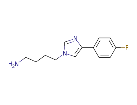 Molecular Structure of 173838-52-3 (1H-Imidazole-1-butanamine, 4-(4-fluorophenyl)-)