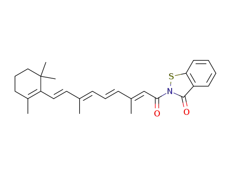 2-[3,7-Dimethyl-9-(2,6,6-trimethyl-cyclohex-1-enyl)-nona-2,4,6,8-tetraenoyl]-benzo[d]isothiazol-3-one
