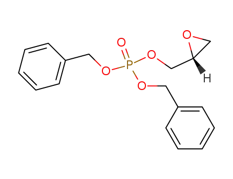 Phosphoric acid, (2R)-oxiranylmethyl bis(phenylmethyl) ester