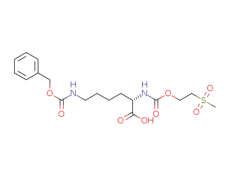 Molecular Structure of 95501-04-5 (N-alpha-(2-Methylsulfonylethyloxycarbonyl)-N-epsilon-benzyloxycarbonyl-L-lysine)