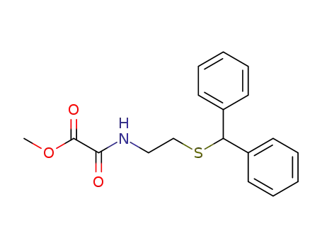 N-[2-(diphenylmethylthio)ethyl]oxamic acid methyl ester
