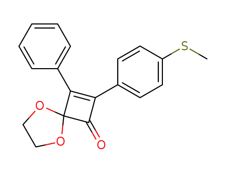 4-(4-Methylthiophenyl)-3-phenyl-3-cyclobuten-1,2-dione-2-(ethylene acetal)