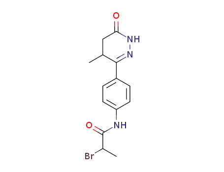 Propanamide,
2-bromo-N-[4-(1,4,5,6-tetrahydro-4-methyl-6-oxo-3-pyridazinyl)phenyl]-