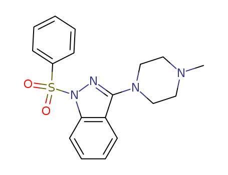 3-(4-METHYLPIPERAZIN-1-YL)-1-(PHENYLSULFONYL)-1H-INDAZOLE