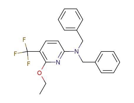 N,N-dibenzyl-6-ethoxy-5-(trifluoromethyl)pyridin-2-amine