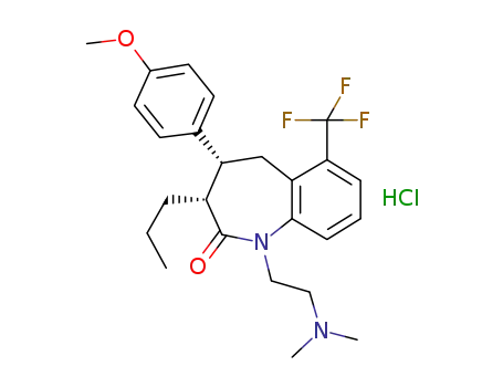 (cis)-1-[2-(Dimethylamino)ethyl]-1,3,4,5-tetrahydro-4-(4-methoxyphenyl)-3-propyl-6-(trifluoromethyl)-2H-1-benzazepin-2-one, monohydrochloride