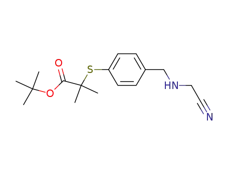 tert-butyl 2-[(4-{[(cyanomethyl)amino]methyl}phenyl)thio]-2-methylpropanoate