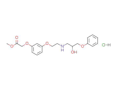 methyl 2-m-(2-[(2-hydroxy-3-phenoxypropyl)amino]-ethoxy)phenoxyacetate hydrochloride
