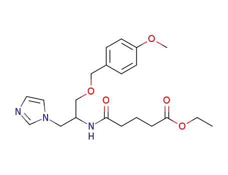ethyl 5-[[2-(1H-imidazol-1-yl)-1-[[(4-methoxyphenyl)methoxy]methyl]ethyl]amino]-5-oxopentanoate