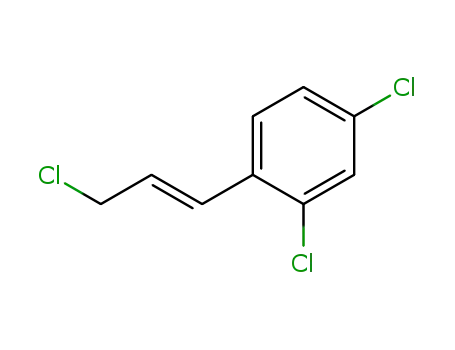 Molecular Structure of 77975-44-1 (1-Chloro-3-(2,4-dichlorophenyl)prop-2-ene)