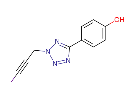 2-(1'-iodopropyn-3'-yl)-5-(p-hydroxyphenyl)tetrazole