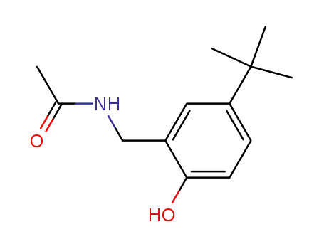 Molecular Structure of 88040-96-4 (Acetamide, N-[[5-(1,1-dimethylethyl)-2-hydroxyphenyl]methyl]-)