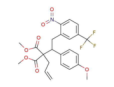 Propanedioic acid,
[1-(4-methoxyphenyl)-2-[2-nitro-5-(trifluoromethyl)phenyl]ethyl]-2-propen
yl-, dimethyl ester