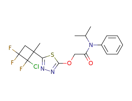 5-(1-methyl-2-chloro-2,3,3-trifluoro-1-cyclobutyl)-1,3,4-thiadiazol-2-yl-oxyacetic acid-N-isopropyl-anilide