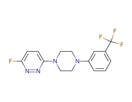 3-fluoro-6-[4-[3-(trifluoromethyl)phenyl]-1-piperazinyl]pyridazine