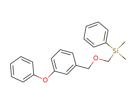 Molecular Structure of 106773-51-7 (dimethyl{[(3-phenoxybenzyl)oxy]methyl}phenylsilane)
