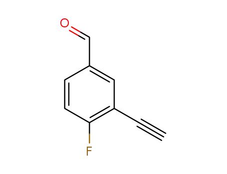 Benzaldehyde, 3-ethynyl-4-fluoro- (9CI)