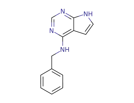 Molecular Structure of 60972-04-5 (6-Benzylamino-7-deazapurine)