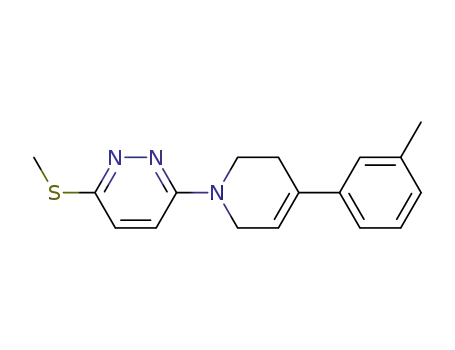 3-[3,6-dihydro-4-(3-methylphenyl)-1(2H)-pyridinyl]-6-(methylthio)pyridazine